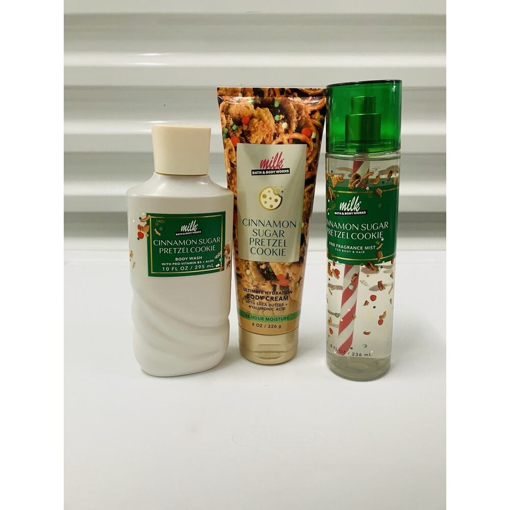 bath & body works cinnamon sugar pretzel cookie shower gel cream Fragrance Mist